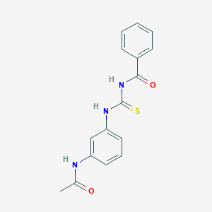 molecular formula C16H15N3O2S B267536 N-{[3-(acetylamino)phenyl]carbamothioyl}benzamide 
