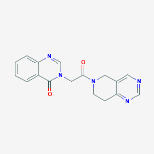 molecular formula C17H15N5O2 B2675362 3-(2-(7,8-二氢吡啶并[4,3-d]嘧啶-6(5H)-基)-2-氧代乙基)喹唑啉-4(3H)-酮 CAS No. 1797085-44-9