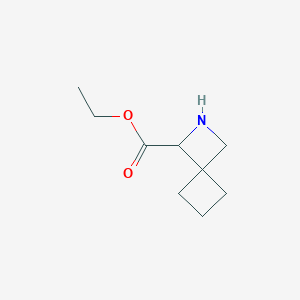molecular formula C9H15NO2 B2675370 Ethyl 2-azaspiro[3.3]heptane-3-carboxylate CAS No. 2248265-82-7