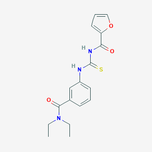 molecular formula C17H19N3O3S B267538 N,N-diethyl-3-{[(2-furoylamino)carbothioyl]amino}benzamide 