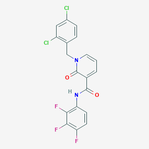 1-(2,4-dichlorobenzyl)-2-oxo-N-(2,3,4-trifluorophenyl)-1,2-dihydropyridine-3-carboxamide