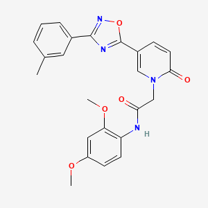N-(2,4-dimethoxyphenyl)-2-{5-[3-(3-methylphenyl)-1,2,4-oxadiazol-5-yl]-2-oxopyridin-1(2H)-yl}acetamide