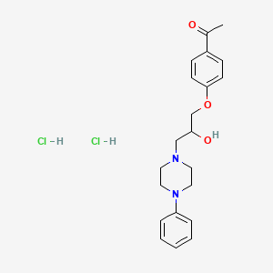1-(4-(2-Hydroxy-3-(4-phenylpiperazin-1-yl)propoxy)phenyl)ethanone dihydrochloride