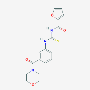 molecular formula C17H17N3O4S B267544 N-(2-furoyl)-N'-[3-(4-morpholinylcarbonyl)phenyl]thiourea 
