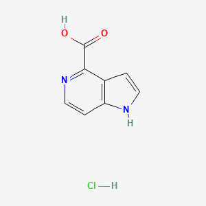 molecular formula C8H7ClN2O2 B2675451 1H-pyrrolo[3,2-c]pyridine-4-carboxylic acid hydrochloride CAS No. 1864063-95-5