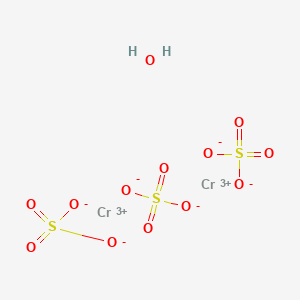 molecular formula Cr2H2O13S3 B2675463 Chromium sulfate hydrate CAS No. 10101-53-8; 15244-38-9