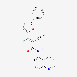 2-Cyano-3-(5-phenyl-furan-2-yl)-N-quinolin-5-yl-acrylamide