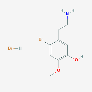 5-(2-Aminoethyl)-4-bromo-2-methoxyphenol;hydrobromide