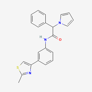 N-(3-(2-methylthiazol-4-yl)phenyl)-2-phenyl-2-(1H-pyrrol-1-yl)acetamide