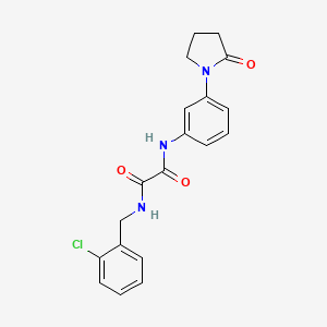 N1-(2-chlorobenzyl)-N2-(3-(2-oxopyrrolidin-1-yl)phenyl)oxalamide