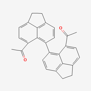 1-[6-(6-Acetyl-1,2-dihydroacenaphthylen-5-yl)-1,2-dihydroacenaphthylen-5-yl]ethanone