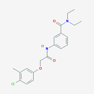 molecular formula C20H23ClN2O3 B267550 3-{[(4-chloro-3-methylphenoxy)acetyl]amino}-N,N-diethylbenzamide 