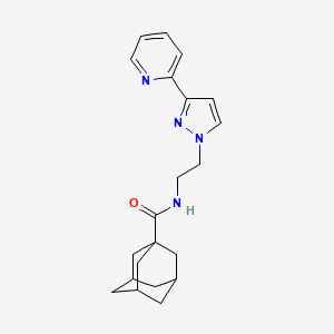 (3r,5r,7r)-N-(2-(3-(pyridin-2-yl)-1H-pyrazol-1-yl)ethyl)adamantane-1-carboxamide