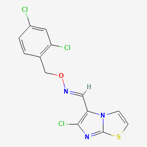 6-chloroimidazo[2,1-b][1,3]thiazole-5-carbaldehyde O-(2,4-dichlorobenzyl)oxime