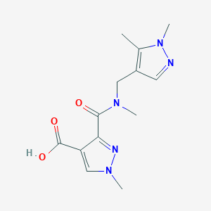 3-(((1,5-Dimethyl-1H-pyrazol-4-yl)methyl)(methyl)carbamoyl)-1-methyl-1H-pyrazole-4-carboxylic acid