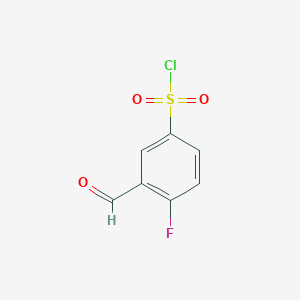 4-Fluoro-3-formylbenzenesulfonyl chloride