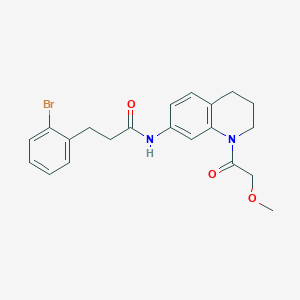 3-(2-bromophenyl)-N-(1-(2-methoxyacetyl)-1,2,3,4-tetrahydroquinolin-7-yl)propanamide