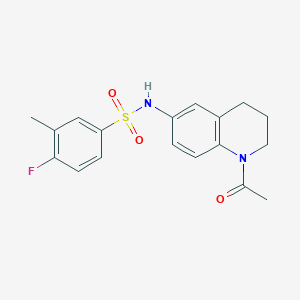 N-(1-acetyl-1,2,3,4-tetrahydroquinolin-6-yl)-4-fluoro-3-methylbenzenesulfonamide