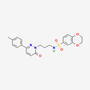 N-(3-(6-oxo-3-(p-tolyl)pyridazin-1(6H)-yl)propyl)-2,3-dihydrobenzo[b][1,4]dioxine-6-sulfonamide