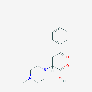 molecular formula C19H28N2O3 B2675549 4-(4-叔丁基苯基)-2-(4-甲基哌嗪-1-基)-4-氧代丁酸 CAS No. 306730-35-8