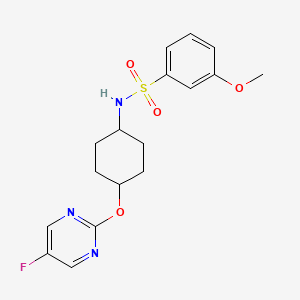 N-((1r,4r)-4-((5-fluoropyrimidin-2-yl)oxy)cyclohexyl)-3-methoxybenzenesulfonamide