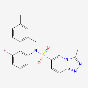 N-(3-fluorophenyl)-3-methyl-N-(3-methylbenzyl)[1,2,4]triazolo[4,3-a]pyridine-6-sulfonamide
