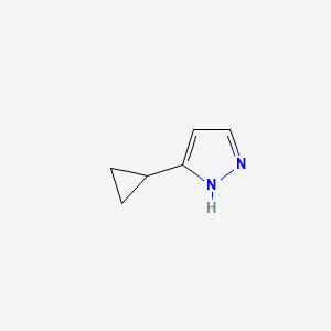 molecular formula C6H8N2 B2675557 3-cyclopropyl-1H-pyrazole CAS No. 100114-57-6; 1071497-79-4; 54699-92-2