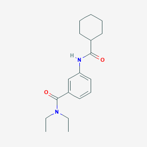molecular formula C18H26N2O2 B267556 3-[(cyclohexylcarbonyl)amino]-N,N-diethylbenzamide 
