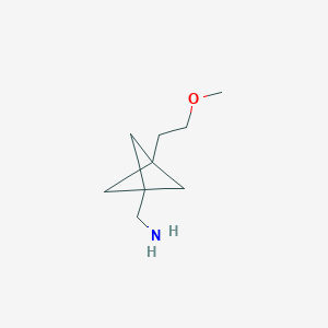 [3-(2-Methoxyethyl)-1-bicyclo[1.1.1]pentanyl]methanamine