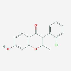 molecular formula C16H11ClO3 B2675565 3-(2-chlorophenyl)-7-hydroxy-2-methyl-4H-chromen-4-one CAS No. 328019-68-7