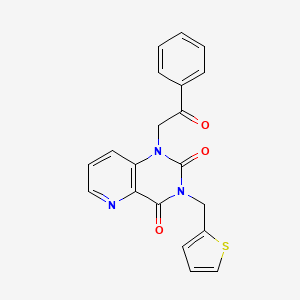 1-(2-oxo-2-phenylethyl)-3-(thiophen-2-ylmethyl)pyrido[3,2-d]pyrimidine-2,4(1H,3H)-dione