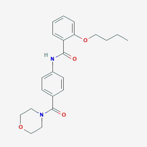 molecular formula C22H26N2O4 B267559 2-butoxy-N-[4-(4-morpholinylcarbonyl)phenyl]benzamide 