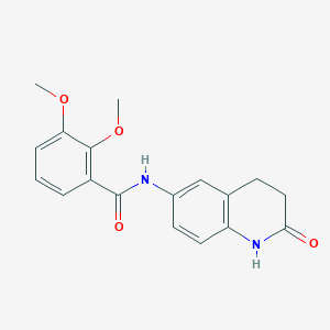 molecular formula C18H18N2O4 B2675601 2,3-dimethoxy-N-(2-oxo-1,2,3,4-tetrahydroquinolin-6-yl)benzamide CAS No. 921999-85-1