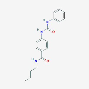 molecular formula C18H21N3O2 B267561 4-[(anilinocarbonyl)amino]-N-butylbenzamide 