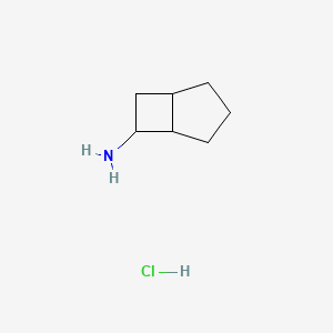 molecular formula C7H14ClN B2675624 Bicyclo[3.2.0]heptan-6-amine hydrochloride CAS No. 2126177-28-2