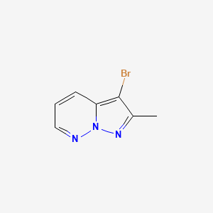 molecular formula C7H6BrN3 B2675628 3-溴-2-甲基吡唑并[1,5-b]吡啶 CAS No. 53902-89-9