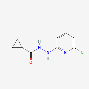 molecular formula C9H10ClN3O B2675636 N'-(6-chloropyridin-2-yl)cyclopropanecarbohydrazide CAS No. 478064-08-3