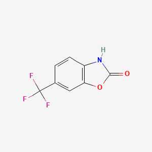 molecular formula C8H4F3NO2 B2675639 6-(Trifluoromethyl)-2,3-dihydro-1,3-benzoxazol-2-one CAS No. 1806520-96-6