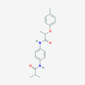 molecular formula C20H24N2O3 B267564 2-methyl-N-(4-{[2-(4-methylphenoxy)propanoyl]amino}phenyl)propanamide 