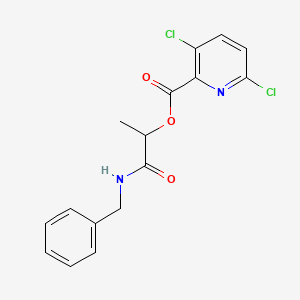 molecular formula C16H14Cl2N2O3 B2675642 1-(Benzylcarbamoyl)ethyl 3,6-dichloropyridine-2-carboxylate CAS No. 1008937-20-9