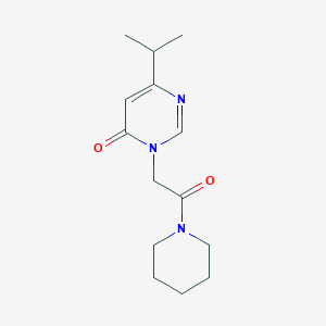 6-isopropyl-3-(2-oxo-2-(piperidin-1-yl)ethyl)pyrimidin-4(3H)-one