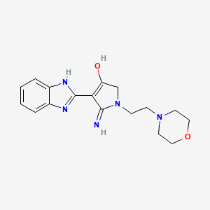 5-amino-4-(1H-1,3-benzodiazol-2-yl)-1-[2-(morpholin-4-yl)ethyl]-2,3-dihydro-1H-pyrrol-3-one