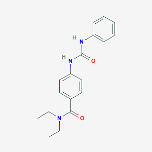 molecular formula C18H21N3O2 B267568 4-[(anilinocarbonyl)amino]-N,N-diethylbenzamide 