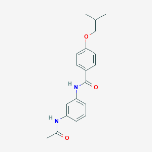 molecular formula C19H22N2O3 B267570 N-[3-(acetylamino)phenyl]-4-isobutoxybenzamide 