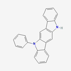 molecular formula C24H16N2 B2675720 5-Phenyl-5,11-dihydroindolo[3,2-b]carbazole CAS No. 1316311-27-9