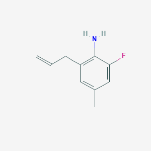 molecular formula C10H12FN B2675742 2-Fluoro-4-methyl-6-prop-2-enylaniline CAS No. 1260852-77-4