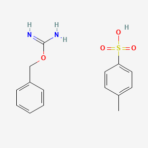 molecular formula C15H18N2O4S B2675744 Benzyl carbamimidate;4-methylbenzenesulfonic acid CAS No. 113711-61-8