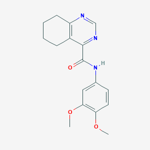 molecular formula C17H19N3O3 B2675745 N-(3,4-Dimethoxyphenyl)-5,6,7,8-tetrahydroquinazoline-4-carboxamide CAS No. 2415511-48-5