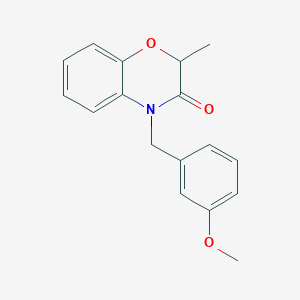 molecular formula C17H17NO3 B2675751 4-(3-甲氧基苄基)-2-甲基-2H-1,4-苯并噁唑-3(4H)-酮 CAS No. 866157-85-9