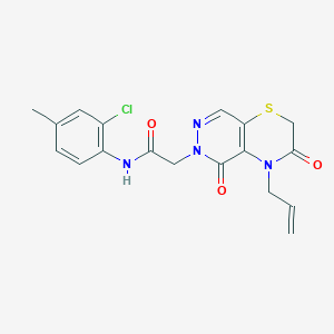 2-(4-allyl-3,5-dioxo-3,4-dihydro-2H-pyridazino[4,5-b][1,4]thiazin-6(5H)-yl)-N-(2-chloro-4-methylphenyl)acetamide